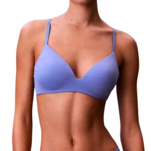 Dámská bezkosticová podprsenka Calvin Klein QF8013 blue tulip