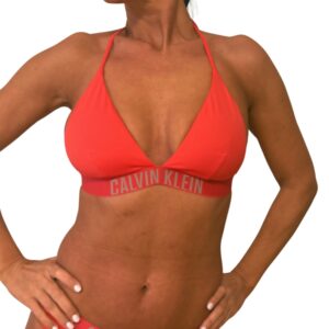 Dámské plavky Calvin Klein Q61222 HALTER TRIANGLE