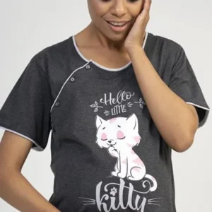 Dámská noční košile mateřská Vienetta Secret Little cat