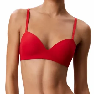 Dámská bezkosticová podprsenka Calvin Klein QF8904 červená
